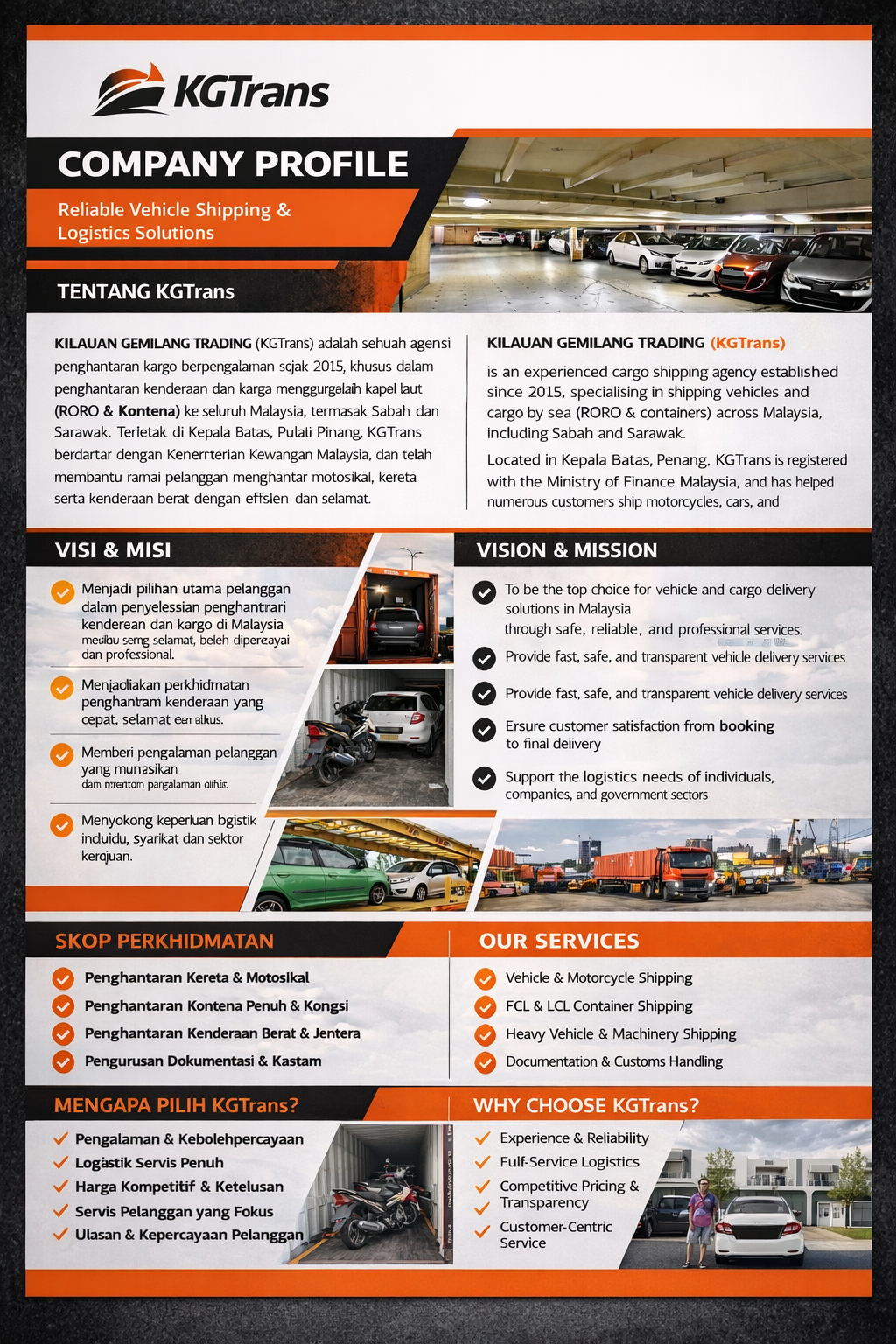 pos motor hantar kereta